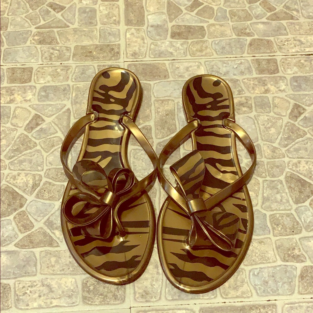 Animal print sandals